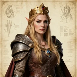 detailed portrait of a D&D dwarven queen | johfra bosschart | waist up