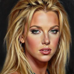 detailed portrait of britney spears intricate, hyper detailed, realistic, oil painting, by julie bell, frank frazetta, cinematic lighting
