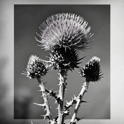 a photo of a thistle by Robert Mapplethorpe