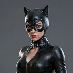 3d render of Catwoman, portrait, photorealistic, concept art, finalRender, octane, Unreal Engine