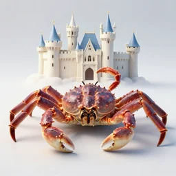 king crab in his castle, in 2 0 1 2, bathed in the the glow of a campfire, royalcore, low - light photograph, photography by tyler mitchell