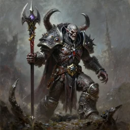 undead scourge from warcraft 3, oil painting, by greg rutkowski