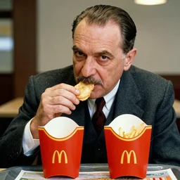 ataturk eating mcdonalds