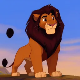 scar, usurper, black mane, the villain from the disney animated classic the lion king
