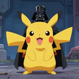 half Pikachu, half Darth Vader