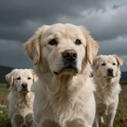 a machine hallucinating images where everything has little dog noses in it