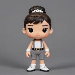audrey hepburn cos play r 2 d 2, stop motion vinyl action figure, plastic, toy, butcher billy style