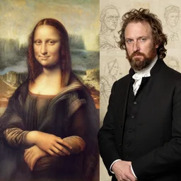 Jean-Baptiste Monge and Alex Ross a artwork of leonardo da vinci sketches