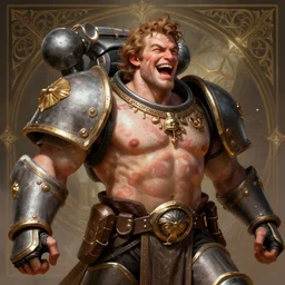 vitiligo, energetic, laughing, fit, warhammer, lord of the rings, sweaty, intricate, highly detailed, digital painting, artstation, concept art, smooth, sharp focus, illustration, unreal engine 5, 8 k, art by artgerm and greg rutkowski and alphonse mucha