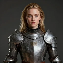 portrait of amber heard as a legendary knight warrior, hyper detailed, digital art, trending in artstation, cinematic lighting, studio quality, smooth render, unreal engine 5 rendered, octane rendered, art style by klimt and nixeu and ian sprigger and wlop and krenz cushart.