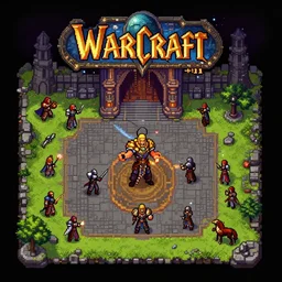 warcraft ii pixel art