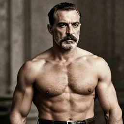 ataturk as a very muscular man