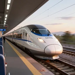 octane render beautiful render global illumination view from inside the high speed train of taichung, taiwan, 6 pm sun