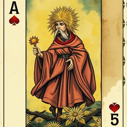 the ace of pentacles. highly detailed, digital painting, watercolor, soviet realism, engraving, artstation, concept art, smooth, sharp focus, vivid grunge, manga, illustration, unreal engine 5, 8 k, art by bilibin and kuvshinov and malevich and mucha