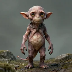 photo of demon gollum, fullbody portrait, detailed, sony a 7 r, photorealistic