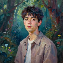 a portrait of Yang Xiao Long, fairy tale setting, vivid colors, soft lighting, atmospheric, cinematic, moody, in the style of Ilya Kuvshinov and Range Murata, Krenz Cushart, oil on canvas, 8k