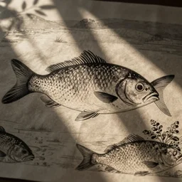 “Japanese fish prints”