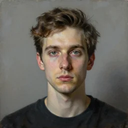 a surrealistic portrait of a man, painting by Patrick Woodroffe, highly detailed, trending on artstationhq