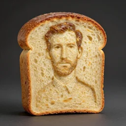 bread in the shape of seth rogen by norman rockwell and weta studio