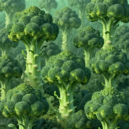 an alien forest of brocolli trees by ricardo bofill and chesley bonestell