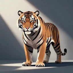 cyberpunk tiger, vector