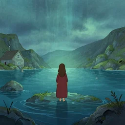 (2014) Song of the Sea film covers,Cartoon Saloon,irish,epic,masterpiece illustration in the style of Keith Thompson, digital art