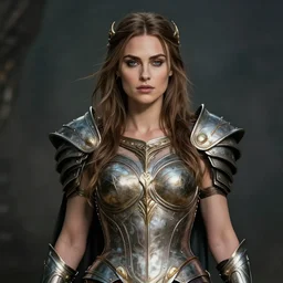 portrait of keira knightley as a war goddess. 8 k, stunning and beautiful, award winning, highly detailed, extremely delicate armor, beautiful portrait, dramatic, mystical, league of legends style