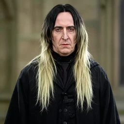 Severus Snape dressed as Billie Eilish