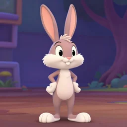 an attractive thin female Rabbit toon from Toontown online, Toons, inspired by looney tunes, 3d mmo, furry