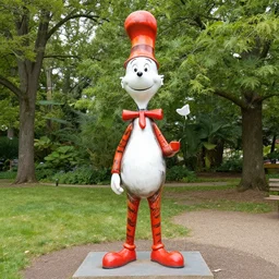 sculpture in the style of dr seuss