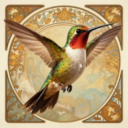 anthropomorphic female hummingbird, feathered wings, feathered tail, talons, zootopia, fantasy, intricate, cinematic digital painting, artstation, concept art, sharp focus, illustration, artgerm, greg rutkowsk, alphonse mucha c - 1 5. 0