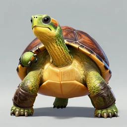 portrait of a turtle fighter, trending by greg rutkowski