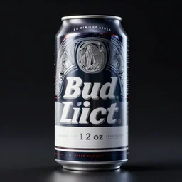 a bud light can 1 2 oz. hyperdetailed photorealism, 1 0 8 megapixels, volumetric lighting