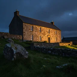 an Irish goodbye, at night