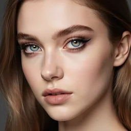 portrait photo of a gorgeous young karlie koss with intricate detailed dragon eyes in the style of stefan kostic realistic sharp