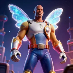 dennis rodman in space jam fairy tale, stunning, surrounding cinematic light, hyper detailed, 4 k cinematic octane render