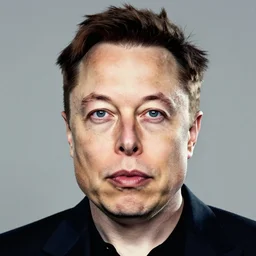 the portrait of elon musk by andy warhol