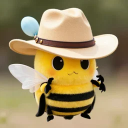 bee wearing a ten gallon hat