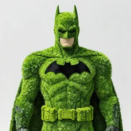 Plant sculpture of Batman