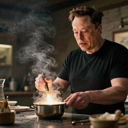 Walter white and Elon musk cooking meth. 8k ultra realistic, award winning, unreal engine 5, masterpiece, atmosphere glow, hyperrealistic, focused, extreme details, cinematic