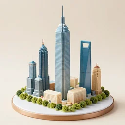 skyscraper made like a cake