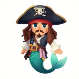 painting jack the pirate on sea of thieves game avatar hero mermaid smooth face median photoshop filter cutout vector behance hd by jesper ejsing, by rhads, makoto shinkai and lois van baarle, ilya kuvshinov, rossdraws, illustration, art by ilya kuvshinov and gustav klimt