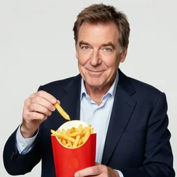 [ french fries ] as ( stephen fry )