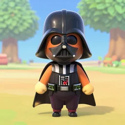darth vader as an Animal Crossing character
