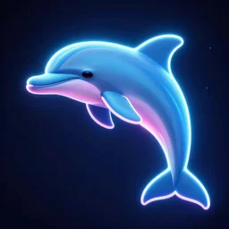 neon dolphin profile picture