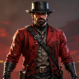 an artistic portrait of one punch man in the red dead redemption 2 character art style, digital art, trending on artstation, behance, ray tracing x, wet reflections, unreal engine 5, intricate details, fantasy, hyper realism, humongous view, smooth, cinematic