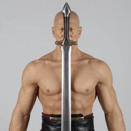 1 3 5 mm, waist - shot, photo of skyward sword ganondorf, traditional portrait, face neck shoulders, 8 k, f 2. 8