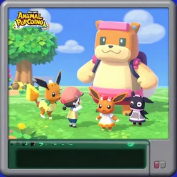 screenshot of pokemon : call of duty animal crossing resident evil vaporeons mystery dungeon ( nintendo 6 4 ) ps 1 sony playstation 1 resolution screenshot resident eevee camping fighting giant espeon maid evil sisters pokemon low poly