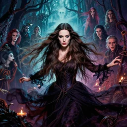 portrait of magical witch, long bleached brunette hair, richard avedon, martin schoeller, id magazine, epic lovecraft scene, surreal, david cronenberg, kilian eng vibrant colours, billowing, dramatic, dynamic lighting, intricate, detailed, beksinski, dan mumford, artstation, greg rutkowski, sharp focus, motion, photoreal, 8 k