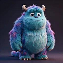 full body pose, hyperrealistic photograph of a cute fuzzy monster, dim volumetric lighting, 8 k, octane beautifully detailed render, extremely hyper detailed, intricate, epic composition, cinematic lighting, masterpiece, trending on artstation, very very detailed, stunning, hdr, smooth, sharp focus, high resolution, award, winning photo, dslr, 5 0 mm